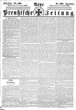 Neue preußische Zeitung vom 18.09.1892