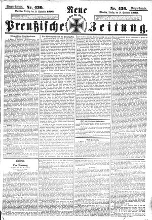 Neue preußische Zeitung on Sep 20, 1892