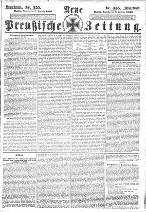 Neue preußische Zeitung vom 29.09.1892