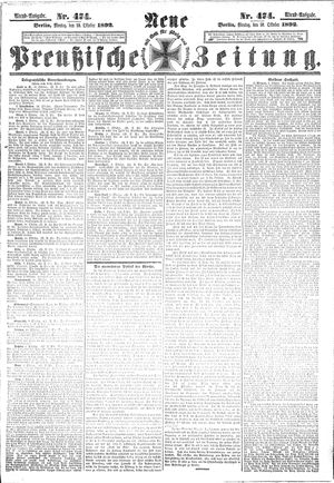 Neue preußische Zeitung vom 10.10.1892