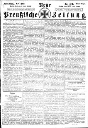 Neue preußische Zeitung vom 18.10.1892