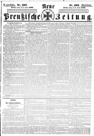 Neue preußische Zeitung vom 21.10.1892