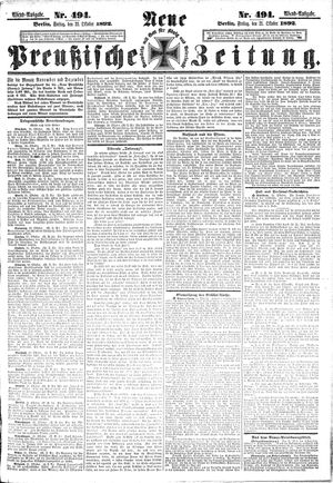 Neue preußische Zeitung vom 21.10.1892