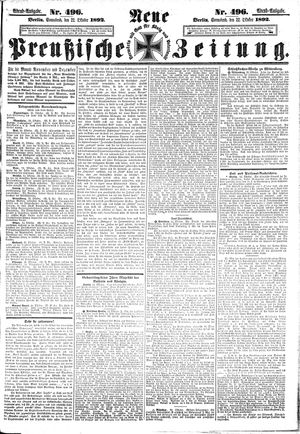 Neue preußische Zeitung vom 22.10.1892