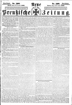 Neue preußische Zeitung vom 28.10.1892