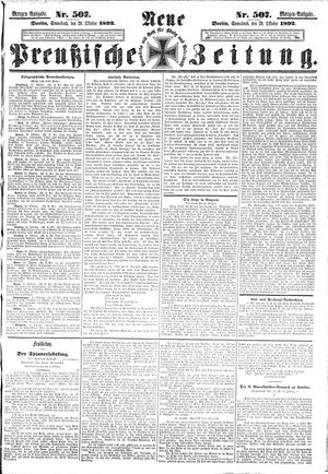 Neue preußische Zeitung vom 29.10.1892