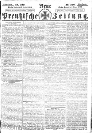 Neue preußische Zeitung vom 05.11.1892