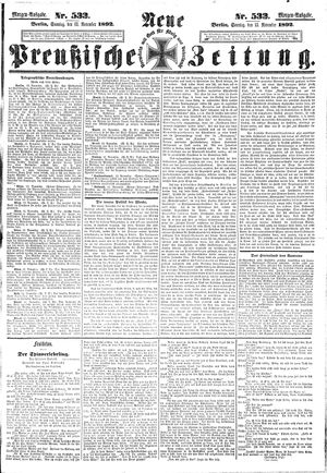 Neue preußische Zeitung vom 13.11.1892