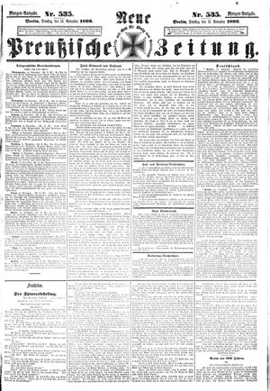 Neue preußische Zeitung vom 15.11.1892