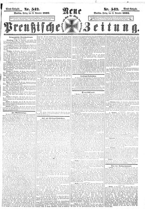 Neue preußische Zeitung vom 18.11.1892