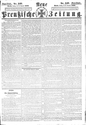 Neue preußische Zeitung vom 22.11.1892