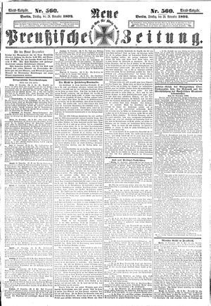 Neue preußische Zeitung vom 29.11.1892