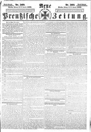 Neue preußische Zeitung vom 30.11.1892