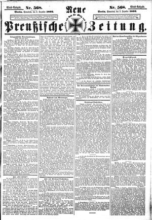 Neue preußische Zeitung vom 03.12.1892
