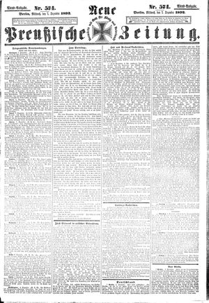 Neue preußische Zeitung vom 07.12.1892