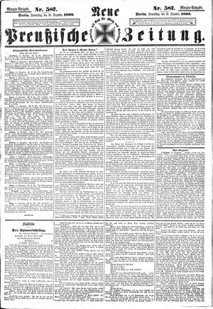 Neue preußische Zeitung vom 15.12.1892