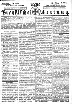 Neue preußische Zeitung vom 15.12.1892