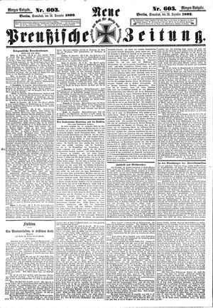 Neue preußische Zeitung vom 24.12.1892