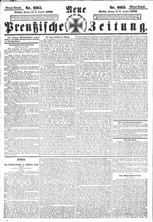 Neue preußische Zeitung vom 25.12.1892