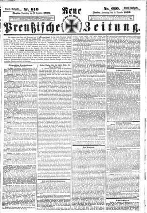 Neue preußische Zeitung vom 29.12.1892