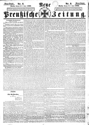Neue preußische Zeitung vom 01.01.1893