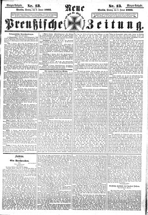 Neue preußische Zeitung vom 08.01.1893