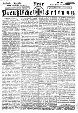 Neue preußische Zeitung vom 12.01.1893