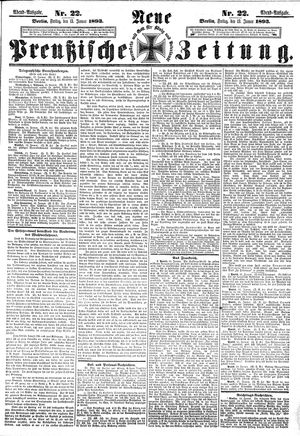 Neue preußische Zeitung on Jan 13, 1893