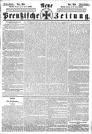 Neue preußische Zeitung on Jan 15, 1893