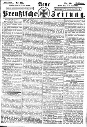 Neue preußische Zeitung on Jan 16, 1893