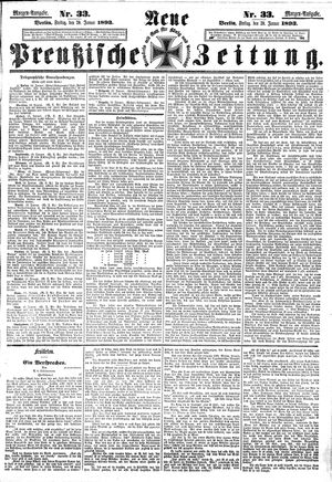 Neue preußische Zeitung vom 20.01.1893
