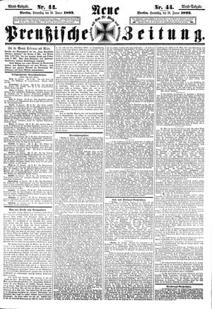 Neue preußische Zeitung on Jan 26, 1893