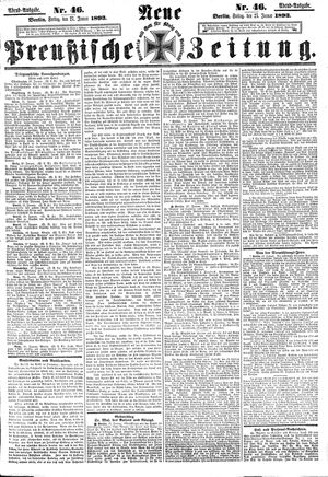 Neue preußische Zeitung vom 27.01.1893