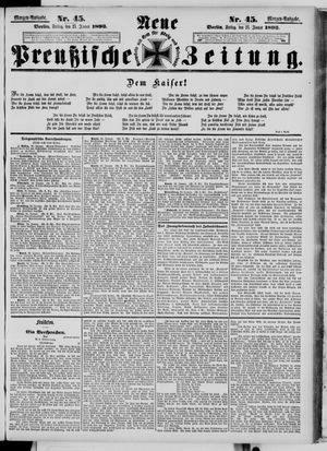 Neue preußische Zeitung vom 27.01.1893