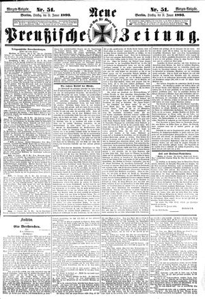 Neue preußische Zeitung vom 31.01.1893