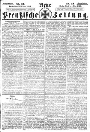 Neue preußische Zeitung on Feb 1, 1893