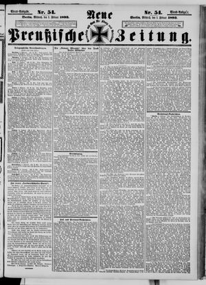 Neue preußische Zeitung vom 01.02.1893
