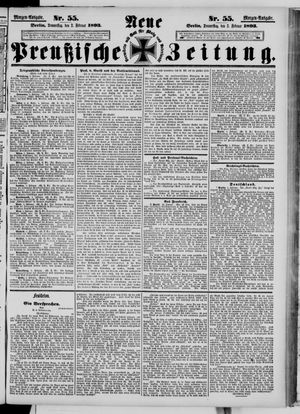 Neue preußische Zeitung vom 02.02.1893