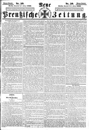 Neue preußische Zeitung on Feb 4, 1893