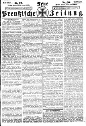 Neue preußische Zeitung vom 04.02.1893