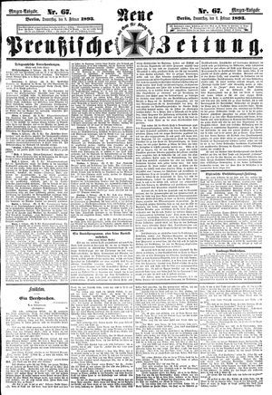 Neue preußische Zeitung vom 09.02.1893