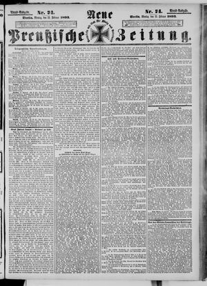 Neue preußische Zeitung on Feb 13, 1893