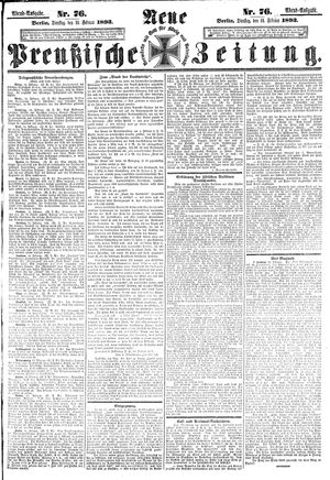 Neue preußische Zeitung on Feb 14, 1893