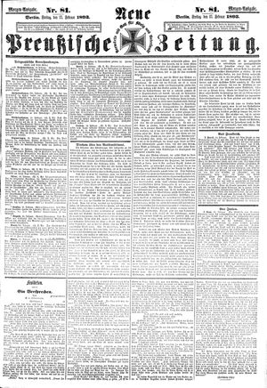 Neue preußische Zeitung on Feb 17, 1893