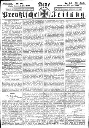 Neue preußische Zeitung vom 26.02.1893