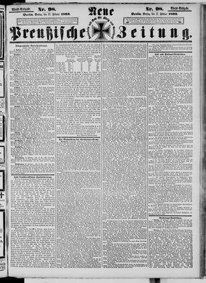 Neue preußische Zeitung vom 27.02.1893