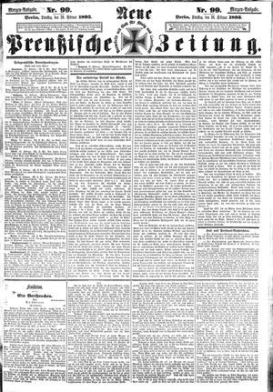 Neue preußische Zeitung vom 28.02.1893