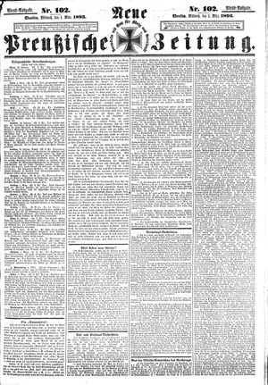 Neue preußische Zeitung vom 01.03.1893