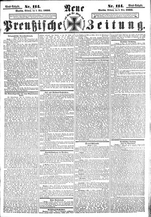 Neue preußische Zeitung vom 08.03.1893