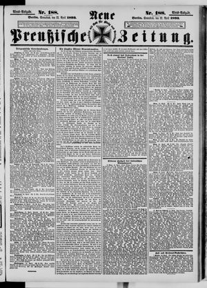 Neue preußische Zeitung vom 22.04.1893